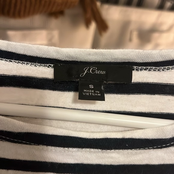 J.Crew Navy and white striped tee - Picture 2 of 4